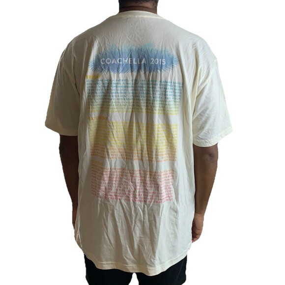 Coachella 2015 Graphic T-Shirt Men's XL Music Festival Lineup Official Merc NWOT - Picture 6 of 12